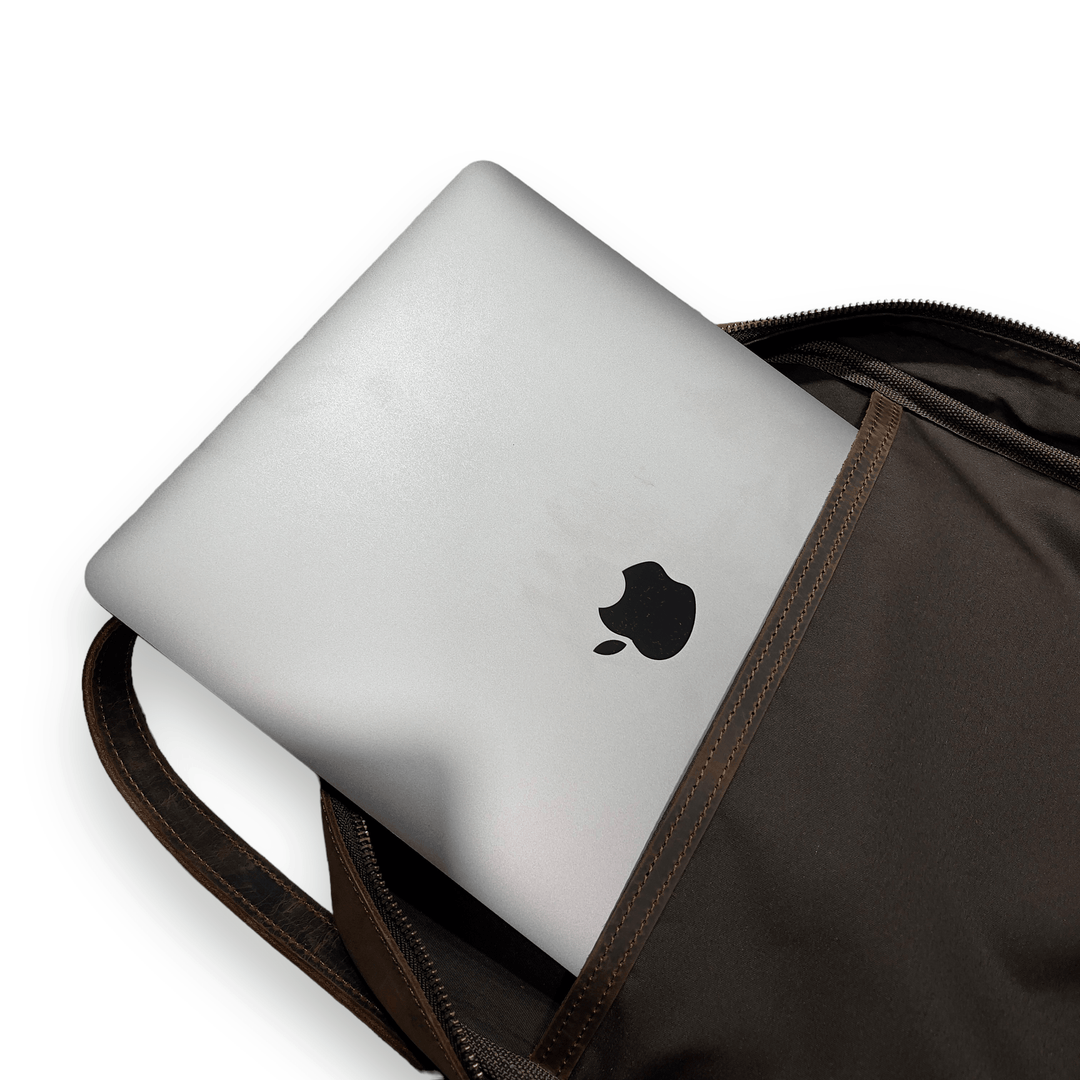 Kahve - Hakiki Deri Sırt Çantası - Bulderi