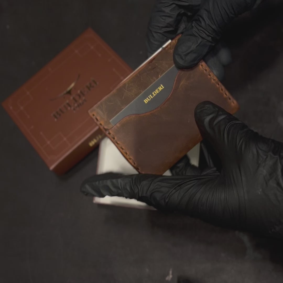 Slim El Yapımı Deri Kartlık