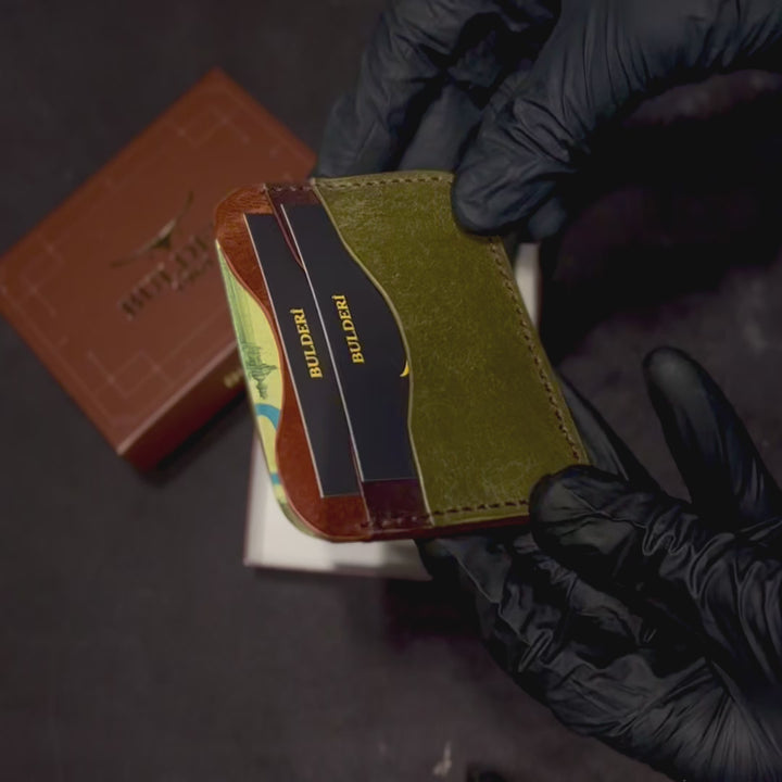 Olive El Yapımı Deri Kartlık